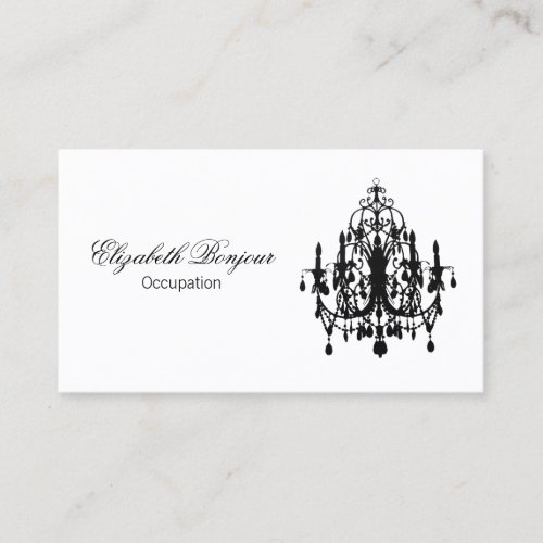 In Love Chandelier ~ Business Card