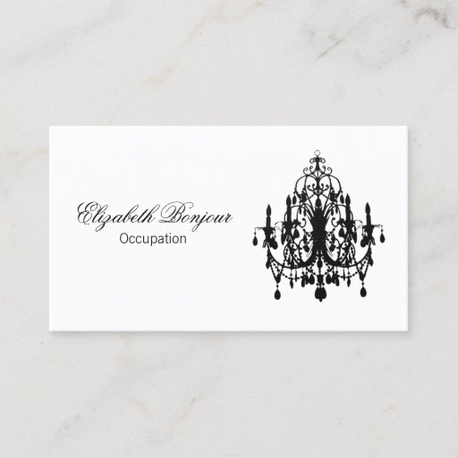 Customizable In Love Chandelier ~ Business Card