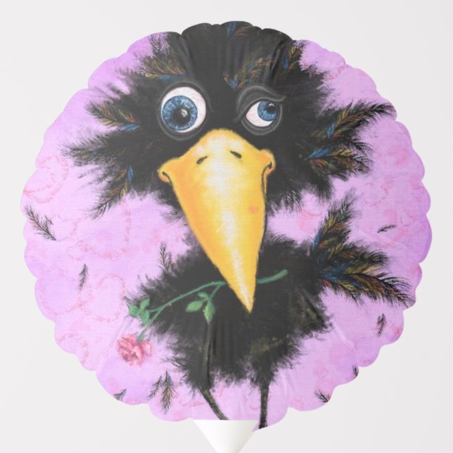 In Love Crow - Gentleman - Funny Balloon (Front)