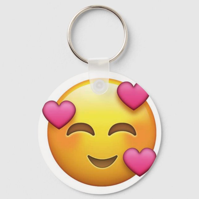 In love emoji keychain (Front)