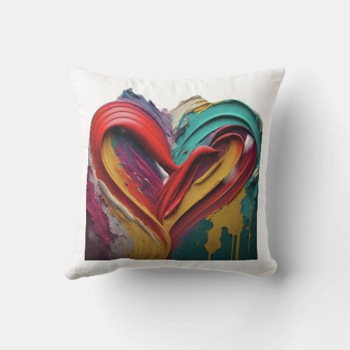 In love every moment is a masterpiece throw pillow