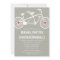 In love- Gray Bicycle Design Wedding Invitations