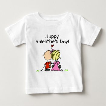In Love Happy Valentine's Day Baby T-shirt by valentines_store at Zazzle