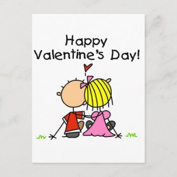 In Love Happy Valentine's Day Holiday Postcard by valentines_store at Zazzle