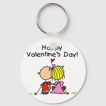 In Love Happy Valentine's Day Keychain by valentines_store at Zazzle