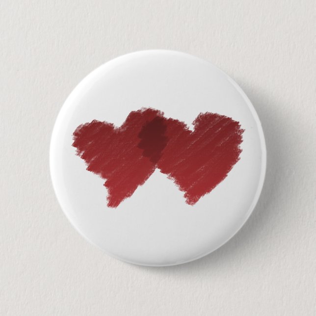 In Love Heart Pinback Button (Front)