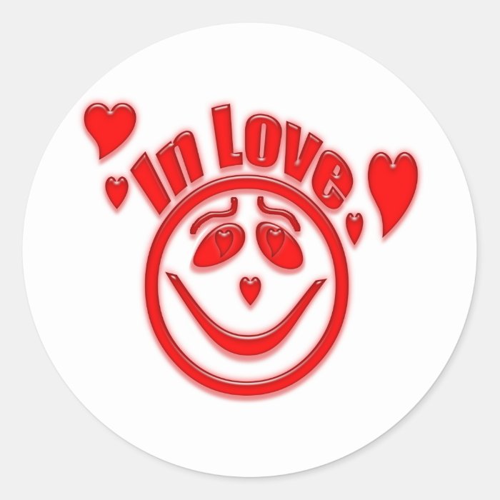 In Love Hearts and Smiley Face Stickers