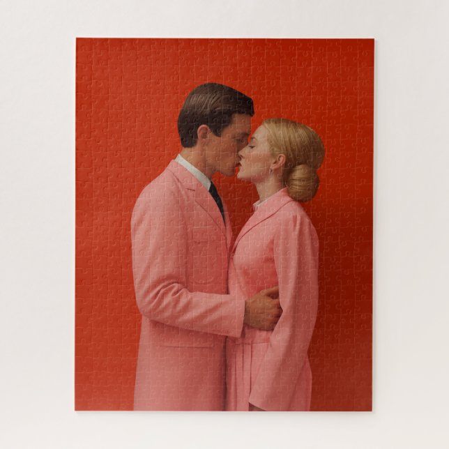 In Love In Red Jigsaw Puzzle (Vertical)