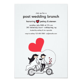 In Love Post Wedding Brunch Invitation
