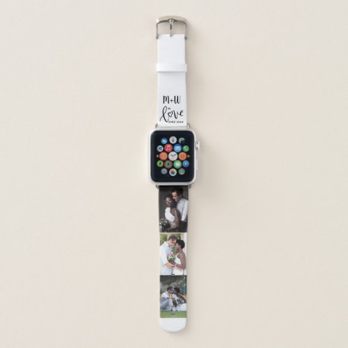 In Love Since | Personalized 3 Photo Apple Watch Band