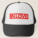 In love Stamp Trucker Hat