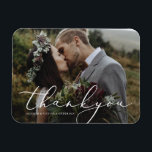 In Love Thank You Magnet<br><div class="desc">Gift your guests with a Save the Date Magnet to showcase on the refrigerator leading up to your big day!
All photography is displayed as a sample only and is not for resale. This product is only intended to be purchased once sample photos are replaced with your own images.</div>