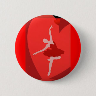 In Love With Ballet Pinback Button