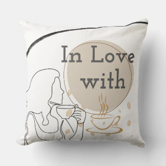 In Love With CoffeeIn Love With Coffee Throw Pillow