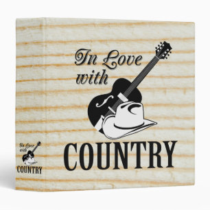 In love with country 3 ring binder