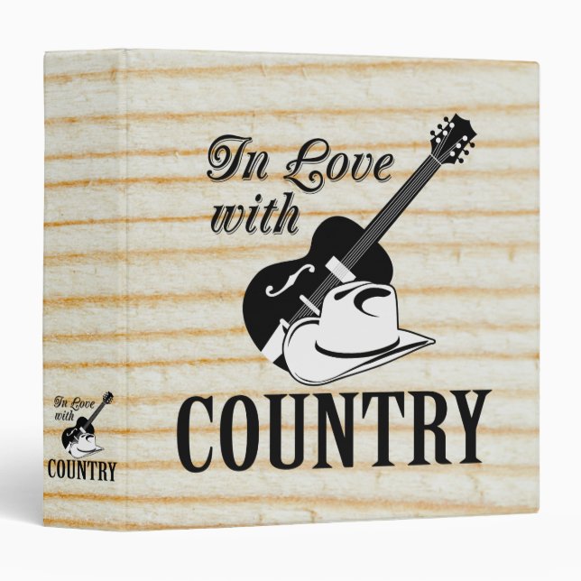 In love with country 3 ring binder (Front/Spine)