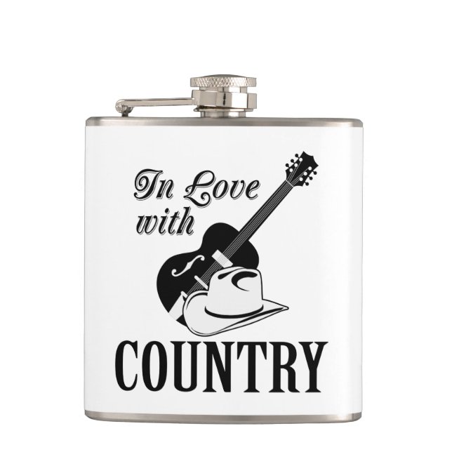In love with country flask (Front)