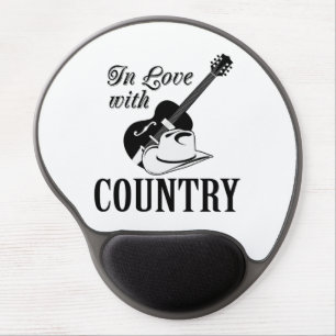 In love with country gel mouse pad