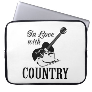 In love with country laptop sleeve