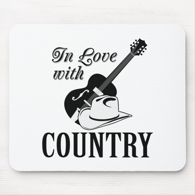 In love with country mouse pad (Front)