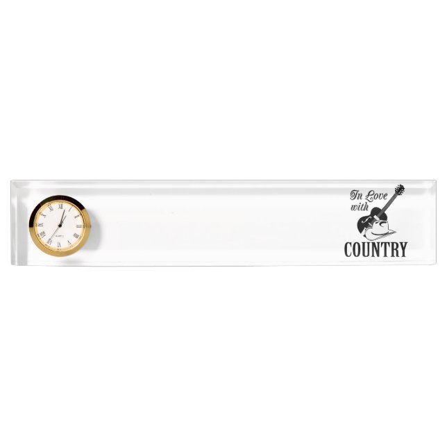 In love with country name plate (Front)