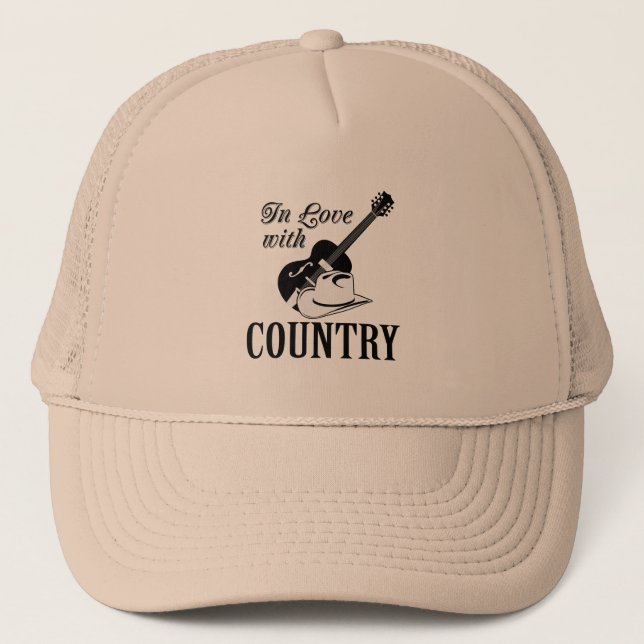 In love with country trucker hat (Front)