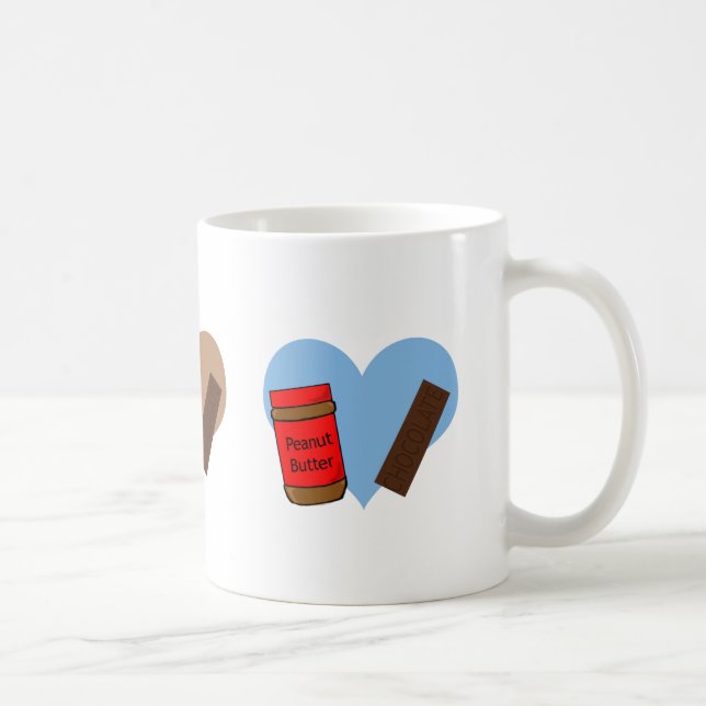 In love with Peanut Butter and Chocolate Coffee Mug (Right)