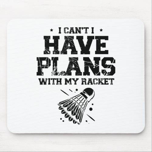 In Love With Shuttle Badminton Player Shuttle Rack Mouse Pad