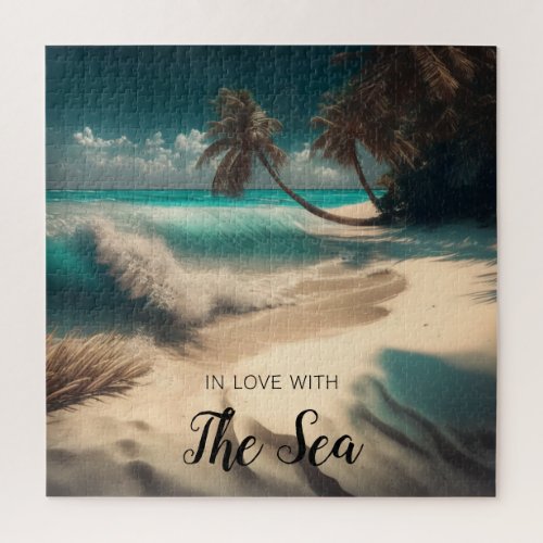 In Love with the Sea  Tropical Art Jigsaw Puzzle