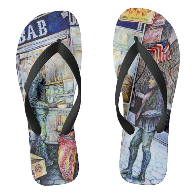 In Love with Trouble, And In Trouble with Love Flip Flops (Footbed)