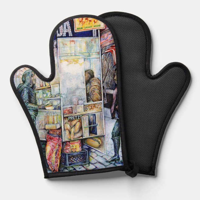 In Love with Trouble, And in Trouble with Love  Oven Mitt (Front/Back)