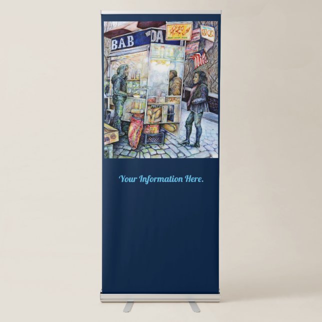 In Love with Trouble, And In Trouble with Love Retractable Banner (Front)