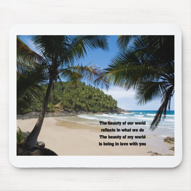In love with you mouse pad (Front)
