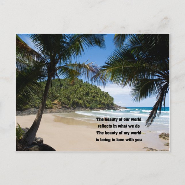 In love with you postcard (Front)