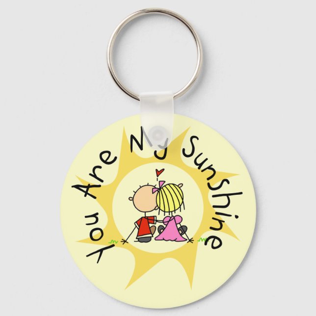 In Love You Are My Sunshine Keychain (Front)