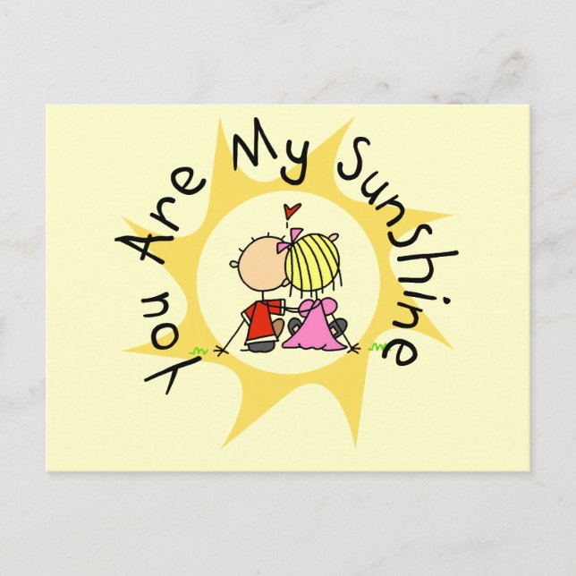 In Love You Are My Sunshine Postcard (Front)