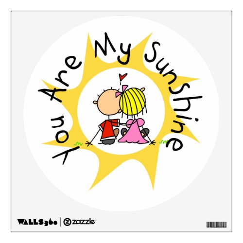 In Love You Are My Sunshine Wall Decal