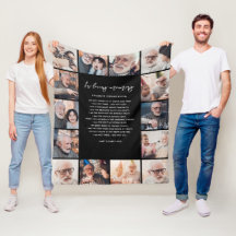 In Loving Memory 14-Photo Name & Custom Quote