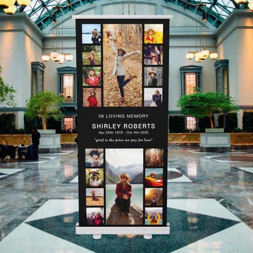 In Loving Memory 18 x Photo Collage Memorial