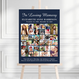In Loving Memory 30 Photo Collage Memorial Foam Board