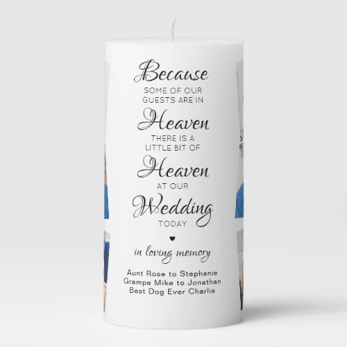 In Loving Memory 3 Photo Heaven Wedding Memorial 