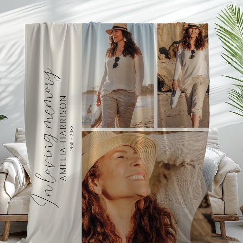 In Loving Memory 3 Photo Memorial Keepsake
