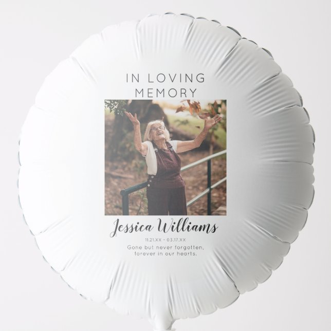 In Loving Memory | 5 Photo Collage | Memorial Balloon (Front)