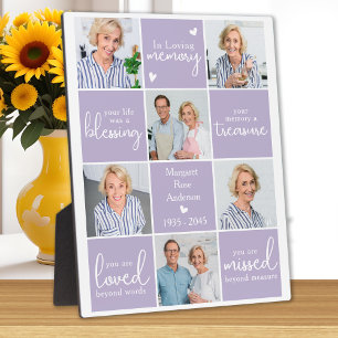 In Loving Memory 6 Photo Collage Memorial Poem Plaque