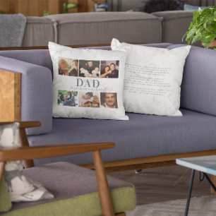 In Loving Memory 6 Photo Collage Memorial Throw Pillow