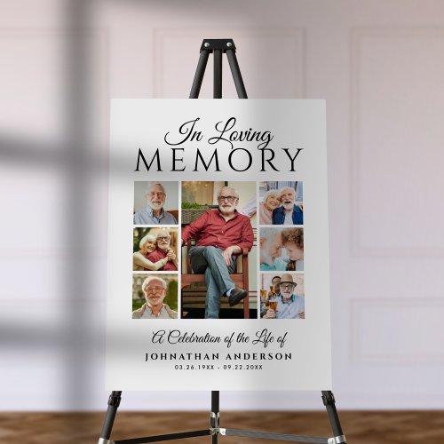 In Loving Memory 7_Photo Collage Memorial Display Foam Board