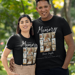 In Loving Memory   8 Photo Collage Memorial T-Shirt