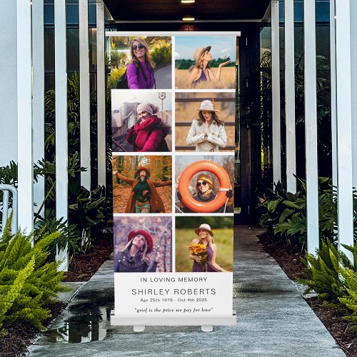 In Loving Memory 8 x Photo Collage Memorial