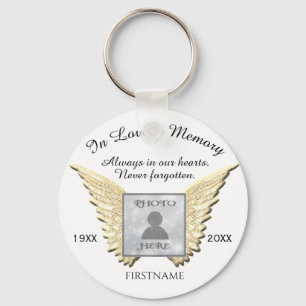 In Loving Memory Add Photo  Keychain