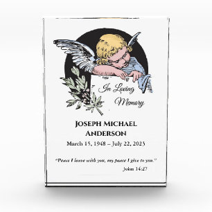 In Loving Memory Angel – Custom Name Memorial Acrylic Award